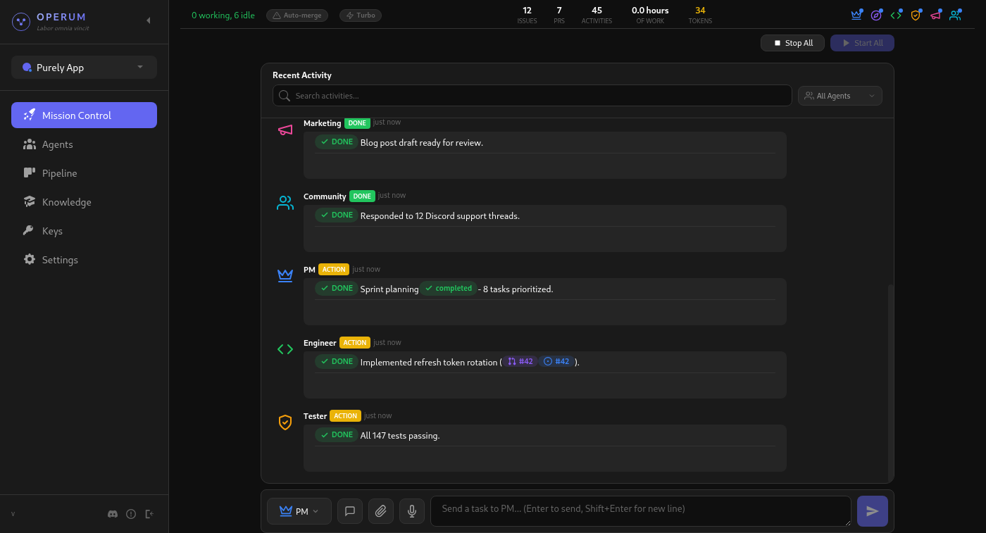 Mission Control Dashboard